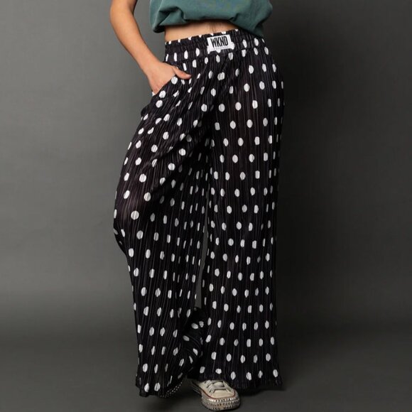 WKND Chasers Polka Dot Plisse Pants 4xl - Picture 1 of 5